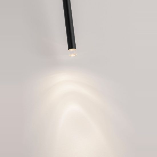 Faretto da incasso moderno cilindro nero a soffitto led 4w 3000k orientabile