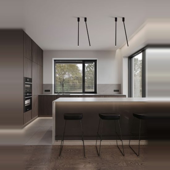 Faretto da incasso moderno cilindro nero a soffitto led 4w 3000k orientabile