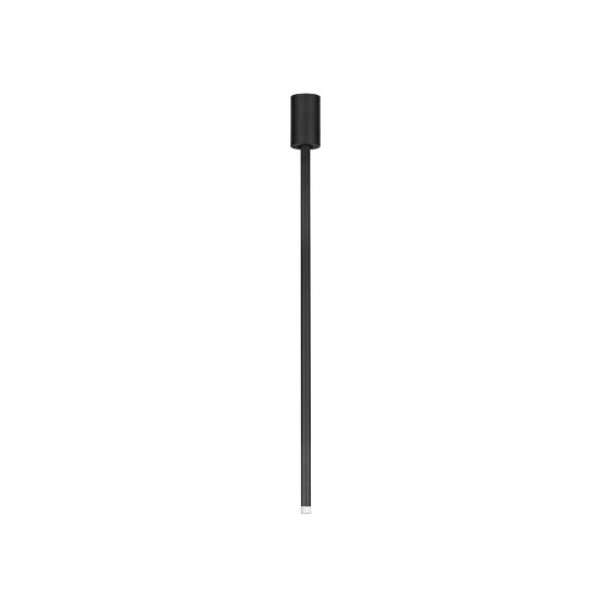 Faretto da incasso moderno cilindro nero a soffitto led 4w 3000k orientabile