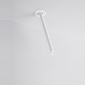 Faretto da incasso a soffitto led 4w 3000k moderno cilindro bianco orientabile