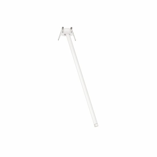 Faretto da incasso per controsoffitto led 4w 3000k orientabile moderno cilindro bianco