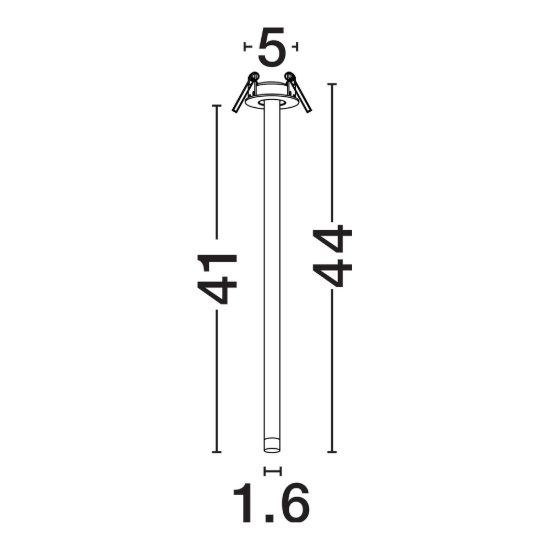 Faretto da incasso per controsoffitto led 4w 3000k orientabile moderno cilindro bianco