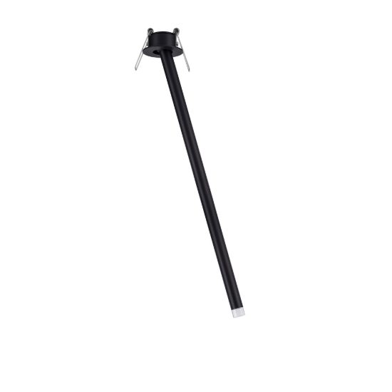 Faretto da incasso moderno cilindro nero da soffitto led 4w 3000k orientabile