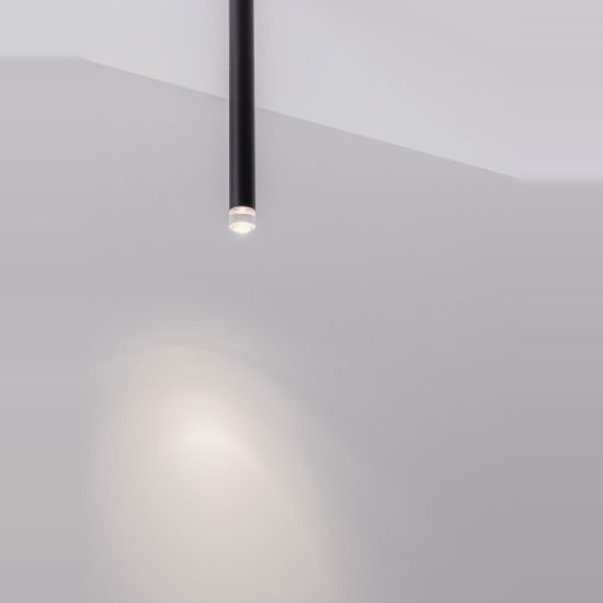 Faretto da incasso moderno cilindro nero da soffitto led 4w 3000k orientabile