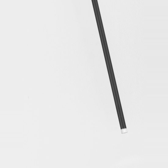 Faretto da incasso moderno cilindro nero da soffitto led 4w 3000k orientabile