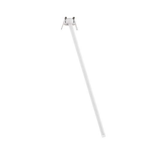 Faretto lungo da incasso da soffitto led 4w 3000k orientabile moderno cilindro bianco