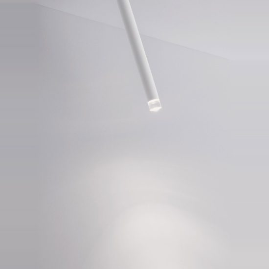 Faretto lungo da incasso da soffitto led 4w 3000k orientabile moderno cilindro bianco