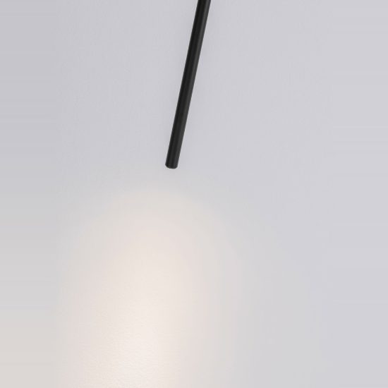 Faretto da incasso a soffitto moderno cilindro nero led 4w 3000k orientabile