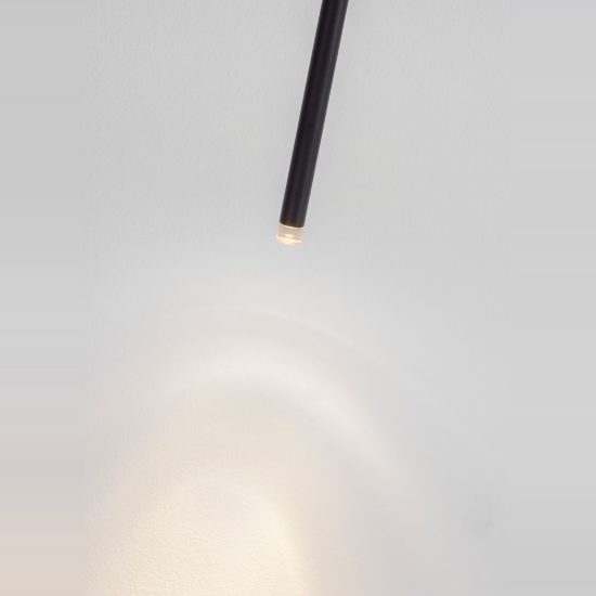 Faretto da incasso a soffitto moderno cilindro nero led 4w 3000k orientabile