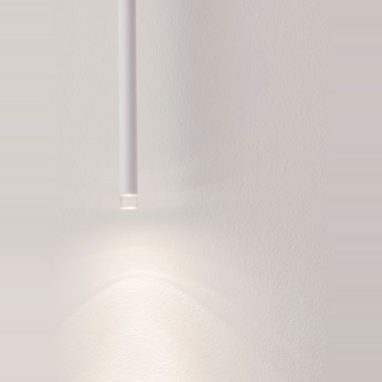 Lampada a sospensione led 4w 3000k per cucina moderna cilindro bianco