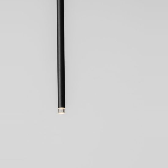 Lampada per cucina moderna cilindro nero a sospensione led 4w 3000k
