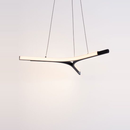 Lampadario moderno per soggiorno nero a sospensione led 29w 3000k dimmerabile