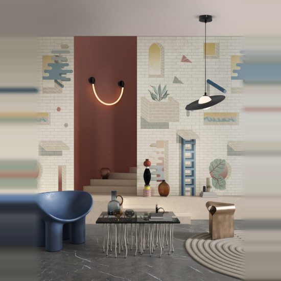 Lampadario per cucina moderno rotondo nero e bianco a sospensione