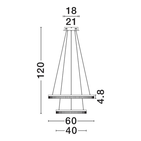 Lampadario a sospensione oro per soggiorno led 47w cct 2700k 4000k dimmerabile