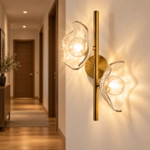 Applique ottone vetro per camera da letto maytoni miracle