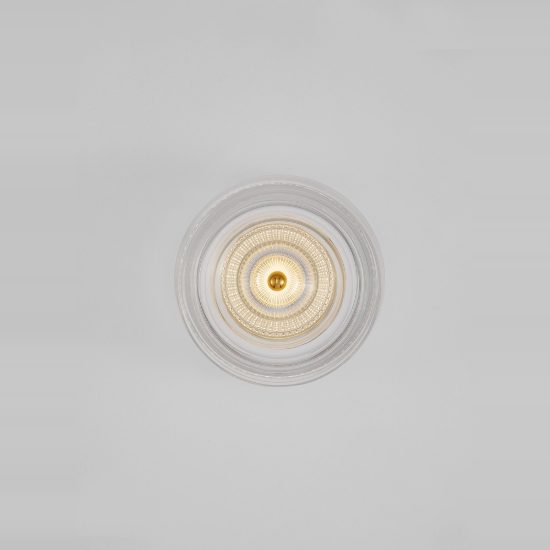 Applique led 6w 3000k da parete moderna per soggiorno oro platino vetro