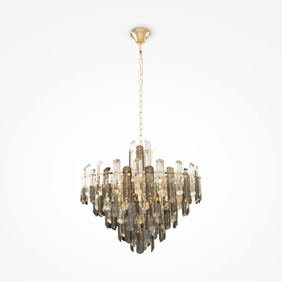 Maytoni flare lampadario classico per salotto oro 8 luci