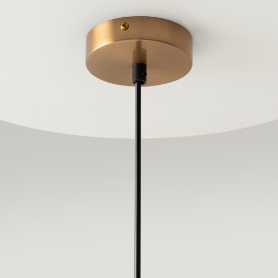 Maytoni ring lampadario a sospensione 2 luci moderno ottone vetro per soggiorno