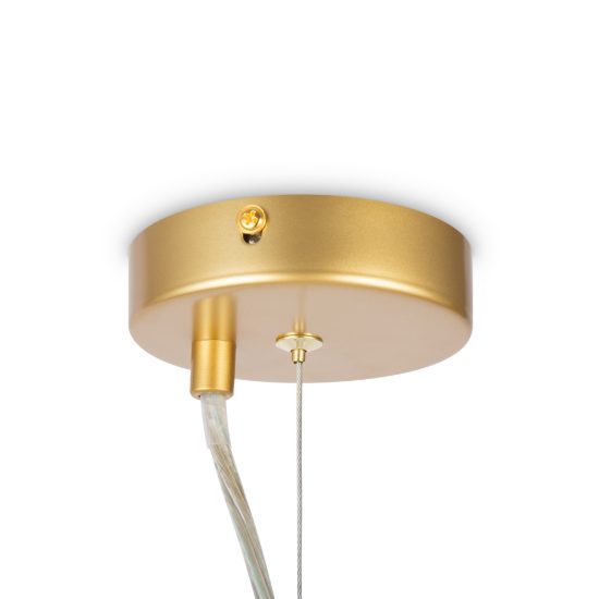 Lampadario moderno a oro vetro per soggiorno 6 luci maytoni dallas