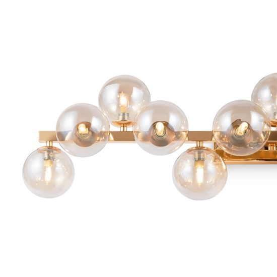 Maytoni dallas applique per soggiorno moderna da parete oro 95cm