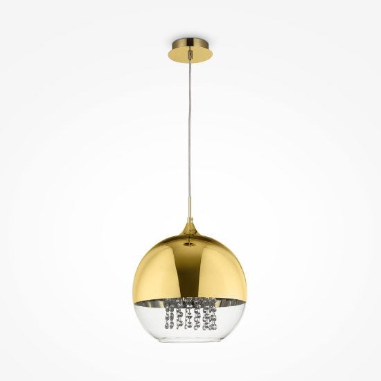 Lampada a sospensione sfera oro vetro maytoni fermi