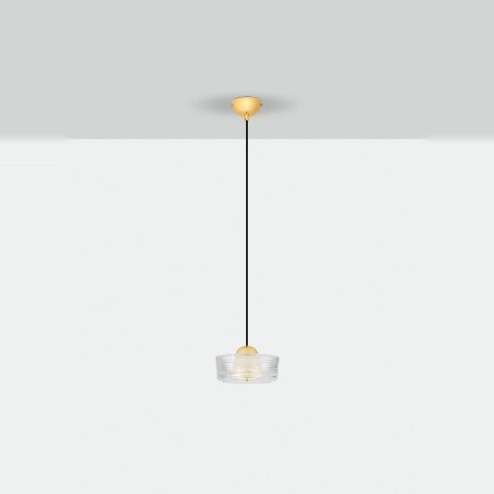 Lampada led 6w 3000k a sospensione per cucina moderna oro platino vetro