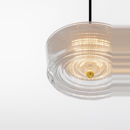 Lampada led 6w 3000k a sospensione per cucina moderna oro platino vetro
