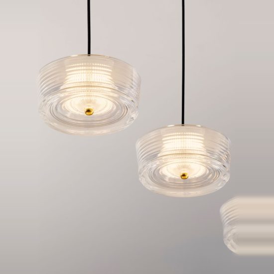 Lampadario led 23w 3000k 4 luci a sospensione per soggiorno oro platino e bianco