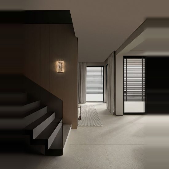 Applique da parete moderna cromo cristallo per soggiorno led 12w 3500k 18cm