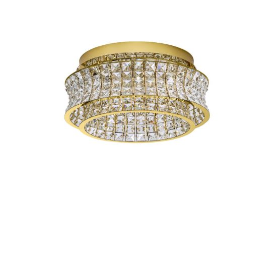 Plafoniera led 46w 3500k dimmerabile per camera da letto moderna oro platino