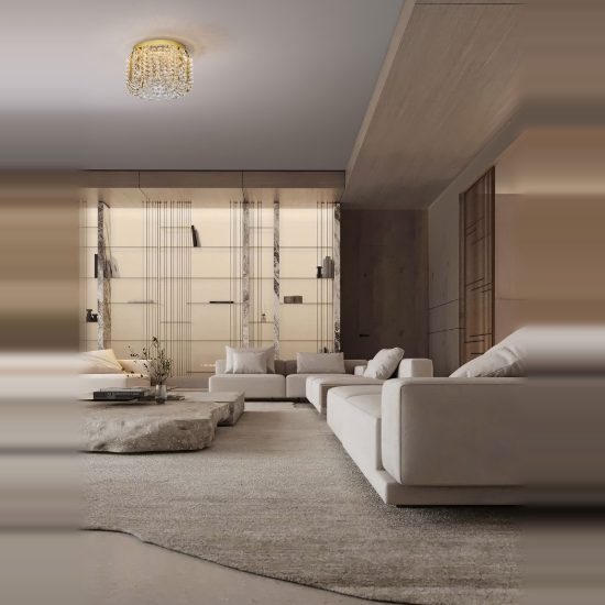 Plafoniera led 34w 3500k dimmerabile per camera da letto moderna oro platino