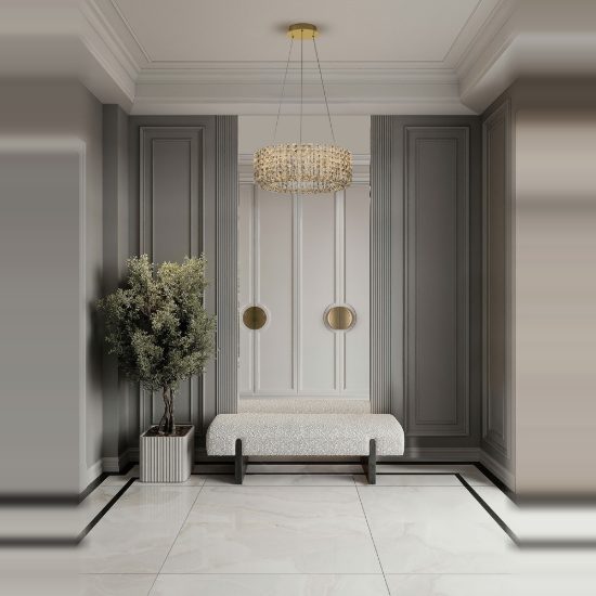 Lampadario led 47w 3500k dimmerabile a sospensione classica per soggiorno oro platino