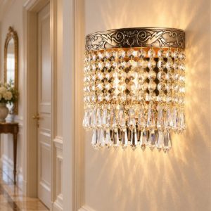 Palace maytoni applique classica da parete oro cristallo