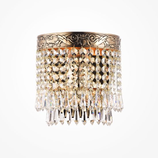 Palace maytoni applique classica da parete oro cristallo
