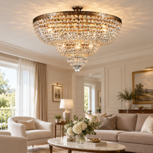 Maytoni palace lampadario classico da soffitto oro cristallo per soggiorno 14 luci