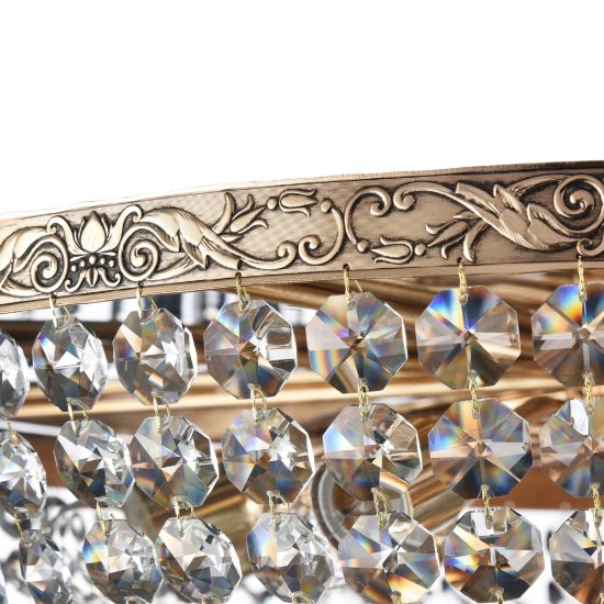 Maytoni palace lampadario classico da soffitto oro cristallo per soggiorno 14 luci