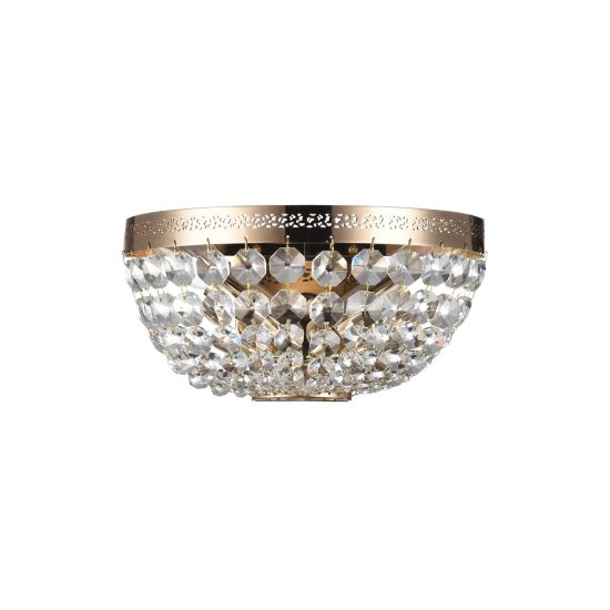 Maytoni ottilia applique classica da parete oro e cristalli