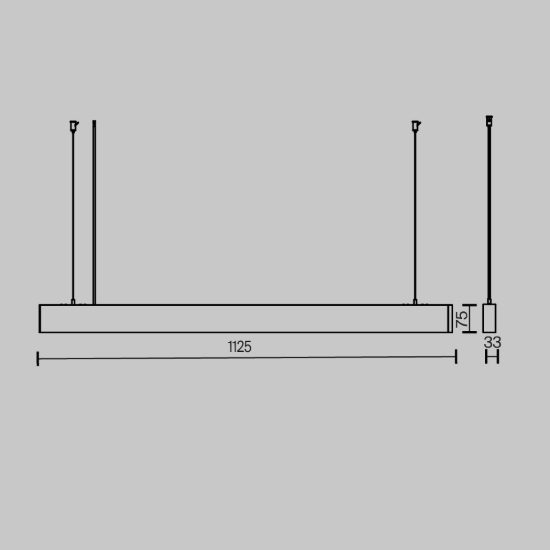 Maytoni basis lampadario per tavolo da pranzo nero led cct 2700k 6000k dimmerabile