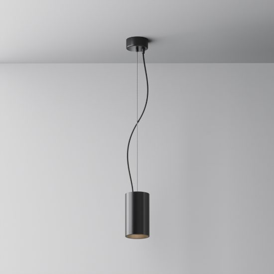 Lampada per cucina moderna nero a sospensione led 3000k maytoni efir