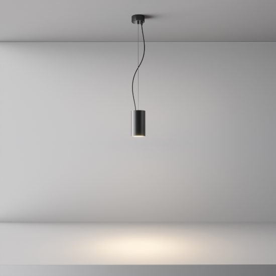 Lampada per cucina moderna nero a sospensione led 3000k maytoni efir
