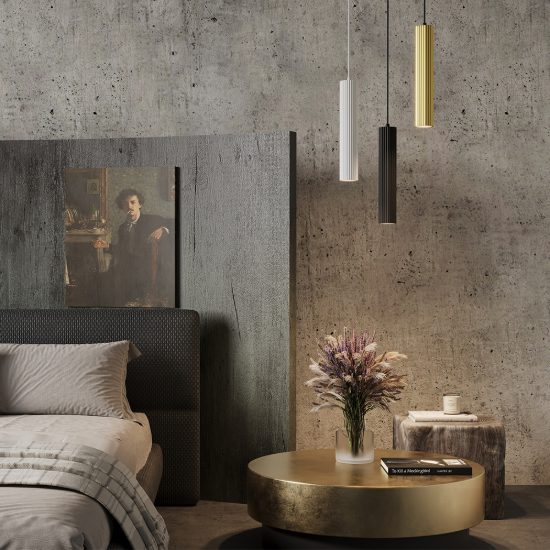 Maytoni calipso lampada a sospensione per cucina moderno cilindrico nero