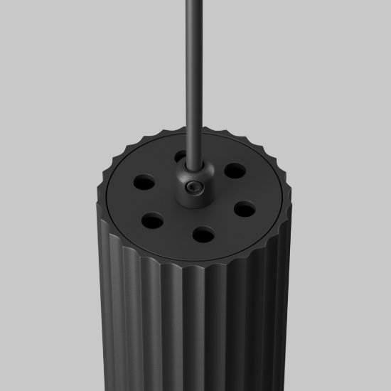 Maytoni calipso lampada a sospensione per cucina moderno cilindrico nero
