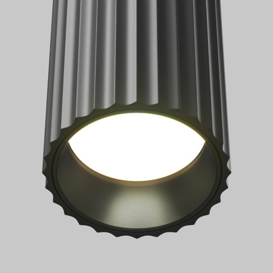 Maytoni calipso lampada a sospensione per cucina moderno cilindrico nero