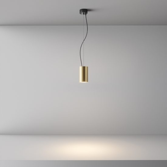 Efir maytoni lampada a sospensione led 15w 3000k per cucina oro opaco