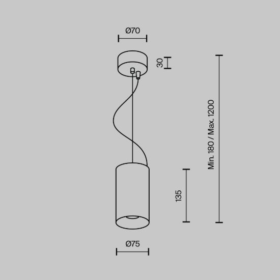 Efir maytoni lampada a sospensione led 15w 3000k per cucina oro opaco