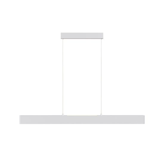 Lampadario moderno led 3000k per tavolo da pranzo bianco step maytoni