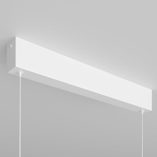 Lampadario moderno led 3000k per tavolo da pranzo bianco step maytoni