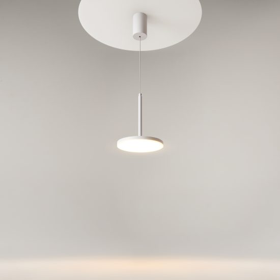Lampada a sospensione led 3000k per cucina moderna bianco maytoni plato