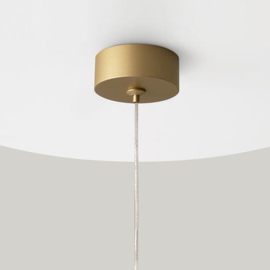Maytoni polar lampada a sospensione per cucina moderna cilindrica oro opaco