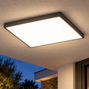 Fabas da esterno desdy quadrata nera led 10w 3000k ip54
